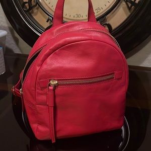 Red Fossil Backpack